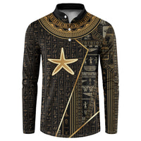 Egypt Seba Button Sweatshirt Ancient Mythology Golden Star Royal