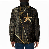 Egypt Seba Padded Jacket Ancient Mythology Golden Star Royal