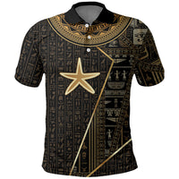 Egypt Seba Polo Shirt Ancient Mythology Golden Star Royal