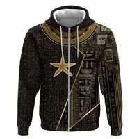 Egypt Seba Zip Hoodie Ancient Mythology Golden Star Royal