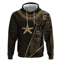 Egypt Seba Zip Hoodie Ancient Mythology Golden Star Royal
