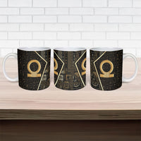 Egypt Shen Ring Ceramic Mug Ancient Mythology Eternally Protecting