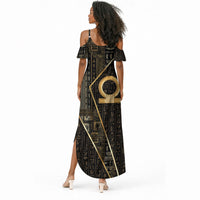 Egypt Shen Ring Summer Maxi Dress Ancient Mythology Eternally Protecting