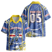 Custom Cape Verde Kid Hawaiian Shirt Blue Shark National Flag