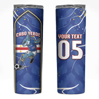 Custom Cape Verde Skinny Tumbler Blue Shark National Flag