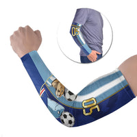 Custom Argentine And Cape Verde Football Arm Sleeves Split Flag Puma Shark Soccer