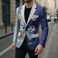 Custom Argentine And Cape Verde Football Blazer Split Flag Puma Shark Soccer