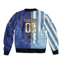 Custom Argentine And Cape Verde Football Bomber Jacket Split Flag Puma Shark Soccer