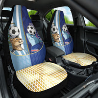 Argentine And Cape Verde Football Car Seat Cover Split Flag Puma Shark Soccer