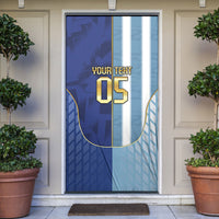 Custom Argentine And Cape Verde Football Door Cover Split Flag Puma Shark Soccer