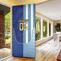 Custom Argentine And Cape Verde Football Door Cover Split Flag Puma Shark Soccer