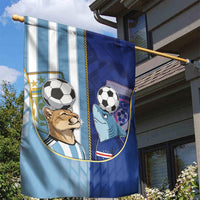 Argentine And Cape Verde Football Garden Flag Split Flag Puma Shark Soccer