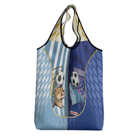 Argentine And Cape Verde Football Grocery Bag Split Flag Puma Shark Soccer