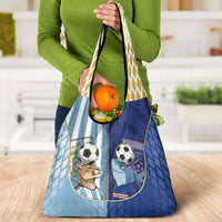 Argentine And Cape Verde Football Grocery Bag Split Flag Puma Shark Soccer