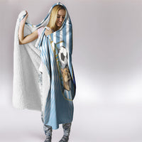 Argentine And Cape Verde Football Hooded Blanket Split Flag Puma Shark Soccer