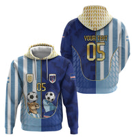 Custom Argentine And Cape Verde Football Hoodie Split Flag Puma Shark Soccer