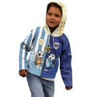Custom Argentine And Cape Verde Football Kid Hoodie Split Flag Puma Shark Soccer