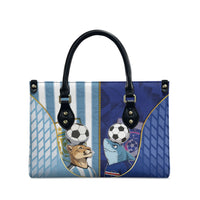 Argentine And Cape Verde Football Leather Bag Split Flag Puma Shark Soccer
