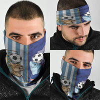Argentine And Cape Verde Football Neck Gaiter Split Flag Puma Shark Soccer