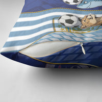 Argentine And Cape Verde Football Pillow Cover Split Flag Puma Shark Soccer