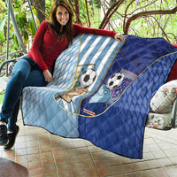 Argentine And Cape Verde Football Quilt Split Flag Puma Shark Soccer