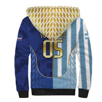 Custom Argentine And Cape Verde Football Sherpa Hoodie Split Flag Puma Shark Soccer