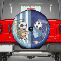 Argentine And Cape Verde Football Spare Tire Cover Split Flag Puma Shark Soccer