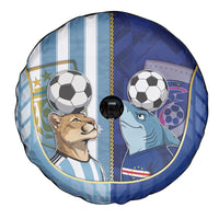 Argentine And Cape Verde Football Spare Tire Cover Split Flag Puma Shark Soccer