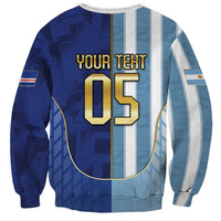 Custom Argentine And Cape Verde Football Sweatshirt Split Flag Puma Shark Soccer
