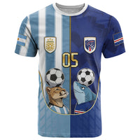 Custom Argentine And Cape Verde Football T Shirt Split Flag Puma Shark Soccer
