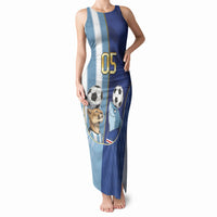 Custom Argentine And Cape Verde Football Tank Maxi Dress Split Flag Puma Shark Soccer