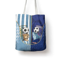 Argentine And Cape Verde Football Tote Bag Split Flag Puma Shark Soccer
