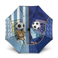Argentine And Cape Verde Football Umbrella Split Flag Puma Shark Soccer