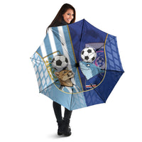 Argentine And Cape Verde Football Umbrella Split Flag Puma Shark Soccer