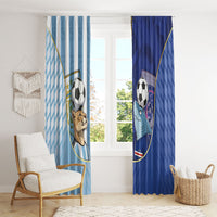 Argentine And Cape Verde Football Window Curtain Split Flag Puma Shark Soccer