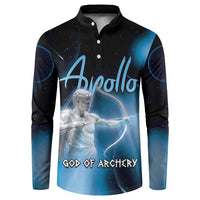 Ancient Greek Apollo Button Sweatshirt God Of Archery - Wonder Print Shop