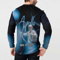 Ancient Greek Apollo Button Sweatshirt God Of Archery - Wonder Print Shop