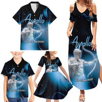 Ancient Greek Apollo Family Matching Summer Maxi Dress and Hawaiian Shirt God Of Archery - Wonder Print Shop