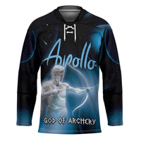 Ancient Greek Apollo Hockey Jersey God Of Archery - Wonder Print Shop