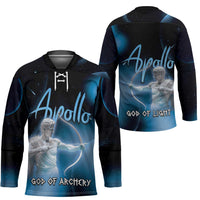 Ancient Greek Apollo Hockey Jersey God Of Archery - Wonder Print Shop