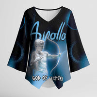 Ancient Greek Apollo Kimono Sleeve Blouse God Of Archery - Wonder Print Shop