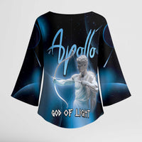 Ancient Greek Apollo Kimono Sleeve Blouse God Of Archery - Wonder Print Shop