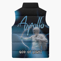 Ancient Greek Apollo Sleeveless Puffer Jacket God Of Archery - Wonder Print Shop