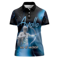 Ancient Greek Apollo Women Polo Shirt God Of Archery - Wonder Print Shop