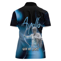 Ancient Greek Apollo Women Polo Shirt God Of Archery - Wonder Print Shop