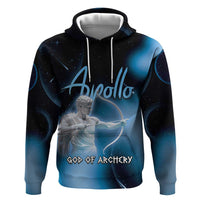 Ancient Greek Apollo Zip Hoodie God Of Archery - Wonder Print Shop