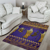 Hera Area Rug Goddess With Ancient Greek Pattern - Wonder Print Shop