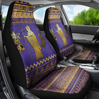 Hera Car Seat Cover Goddess With Ancient Greek Pattern - Wonder Print Shop