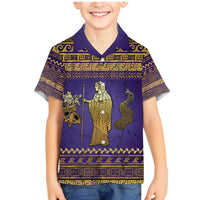 Hera Family Matching Mermaid Dress and Hawaiian Shirt Goddess With Ancient Greek Pattern - Wonder Print Shop