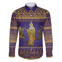 Hera Family Matching Off Shoulder Short Dress and Hawaiian Shirt Goddess With Ancient Greek Pattern - Wonder Print Shop